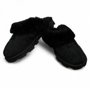 UGG women’s black coquette shearlin slippers